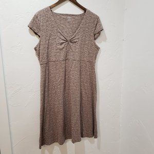 {Toad&Co} Mauve Cap Sleeve Patterned Dress